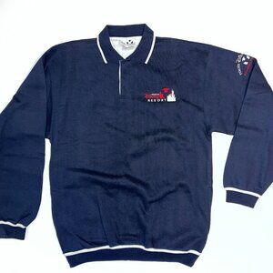 Vintage NWOT 2001 Tokyo Disney Resort DisneySea pullover button sweatshirt MED